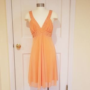New My Michelle orange mini dress size L